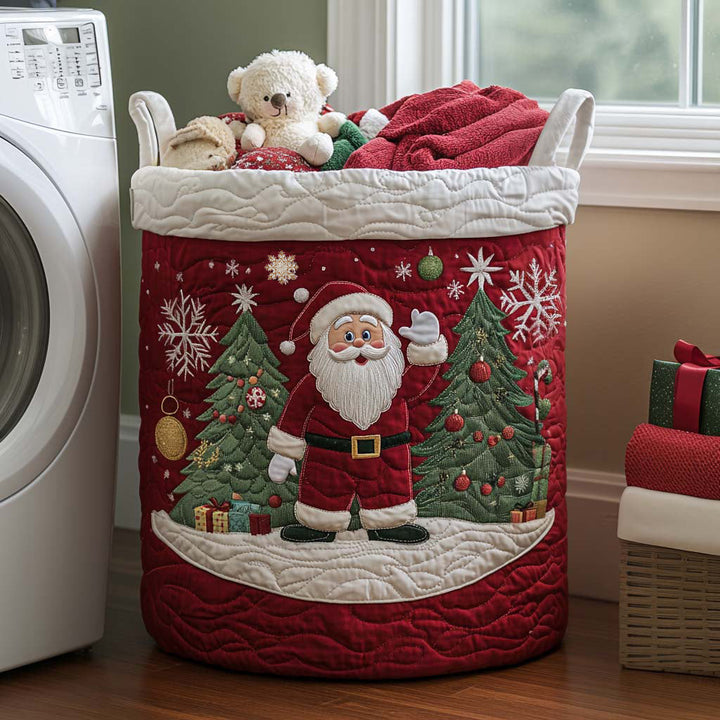 Panier à linge matelassé – Père Noël – vue 1