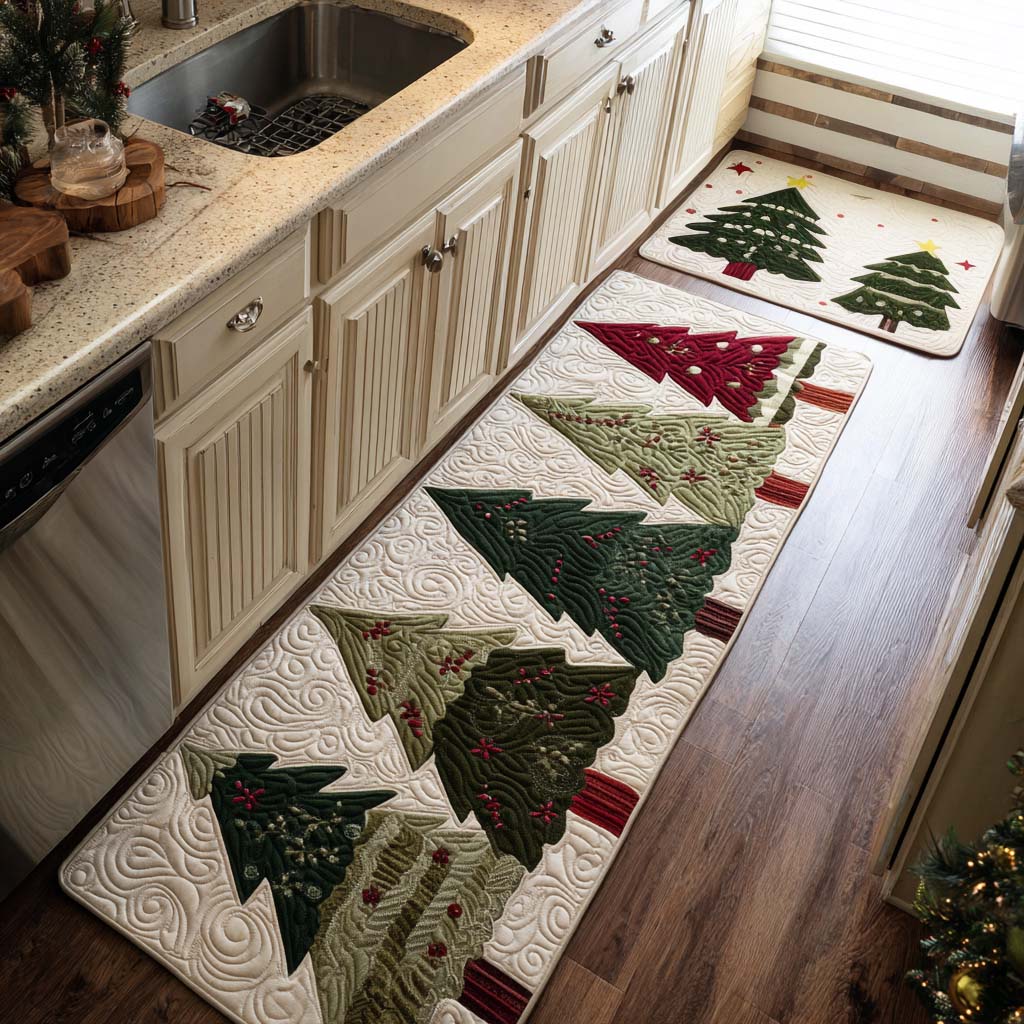 Tapis de cuisine antidérapant – Noël