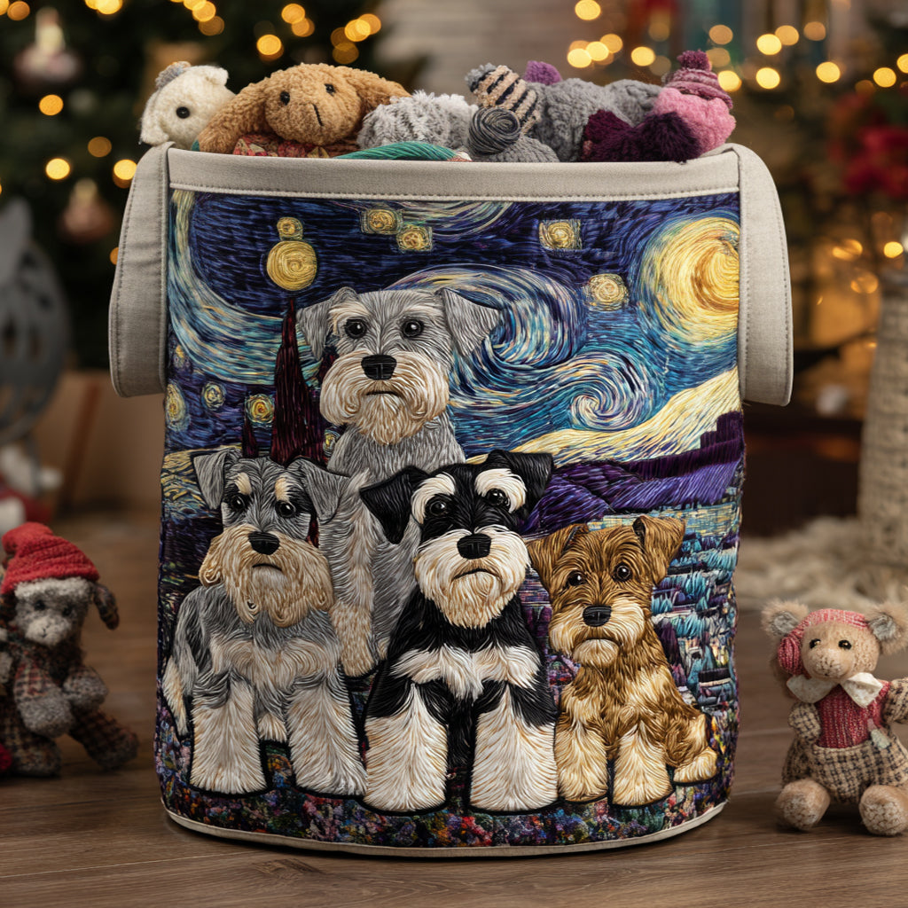 Panier à linge matelassé – Schnauzer – vue 1