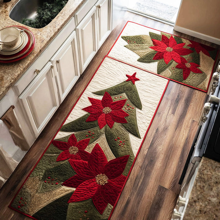 Tapis de cuisine antidérapant – Détails enneigés