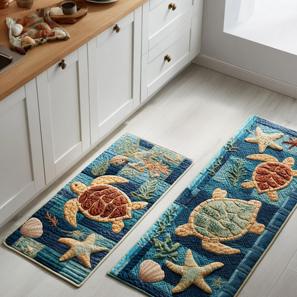 Tapis de cuisine antidérapant – Rivage paisible