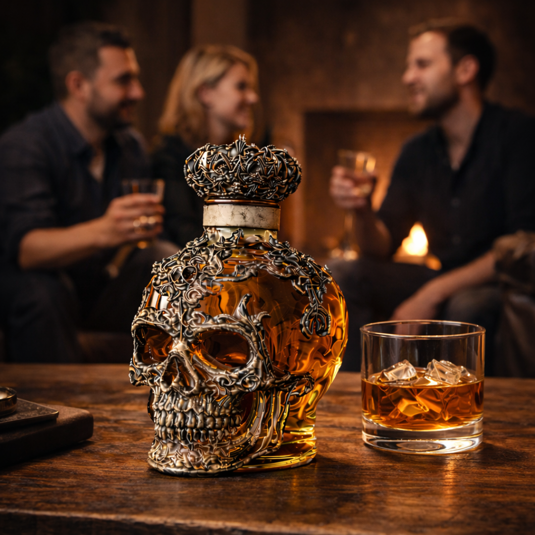 Bouteille de Whisky - Édition Crâne Royal
