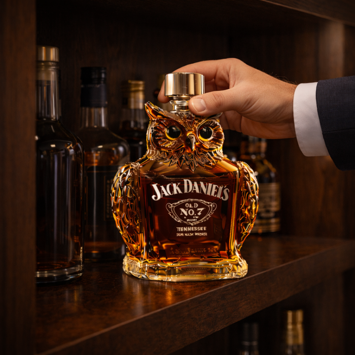 Bouteille de whisky - Édition Chouette