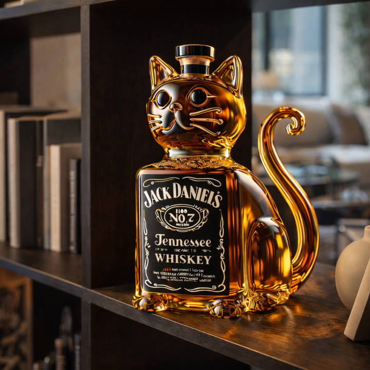 Bouteille de whisky - Édition Chat