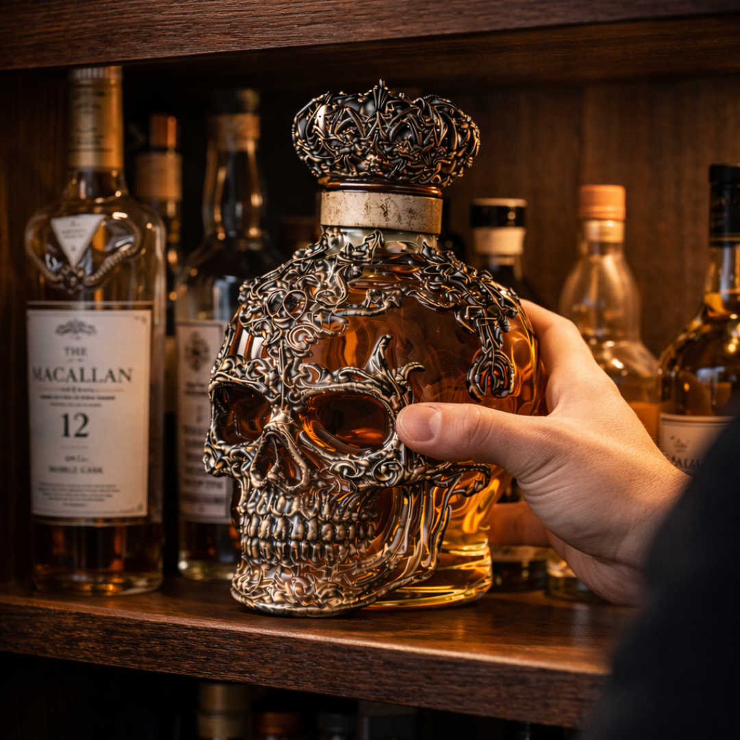 Bouteille de Whisky - Édition Crâne Royal