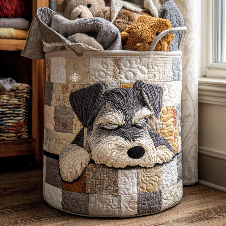 Panier à linge matelassé – Schnauzer – vue 1