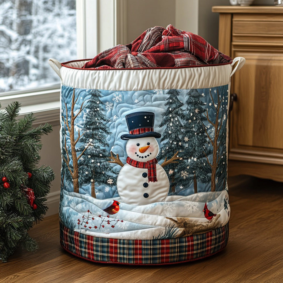 Panier à linge matelassé – Motif de Noël – vue 5