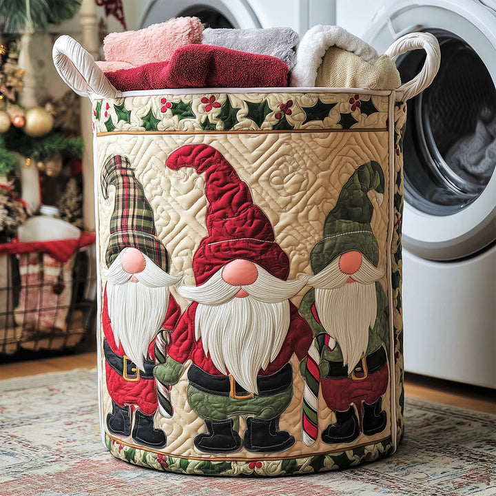 Panier à linge matelassé – Gnomes décoratifs – vue 1