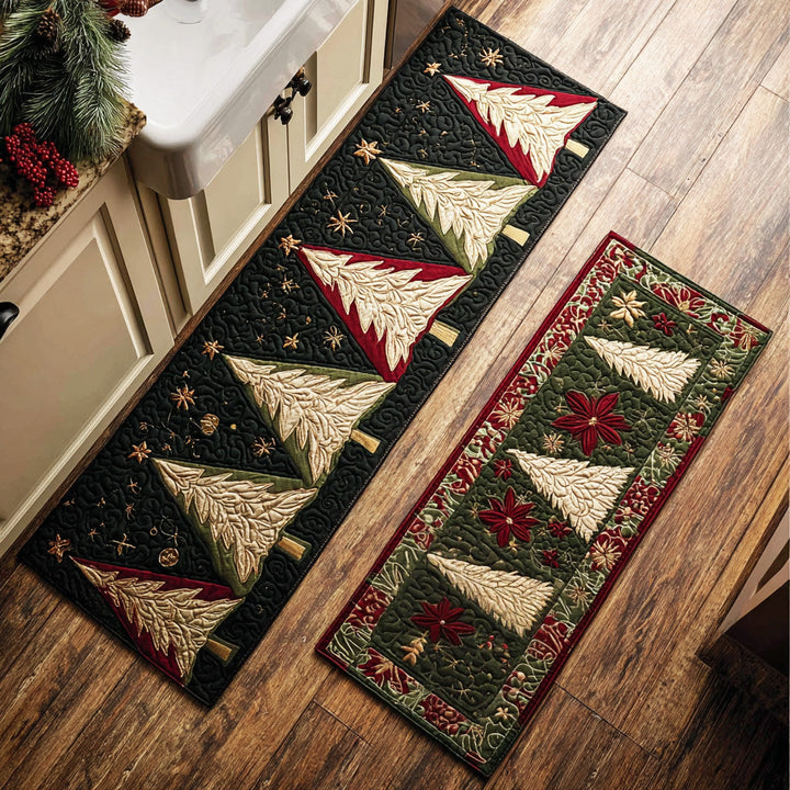 Tapis de cuisine antidérapant – Arbre enneigé