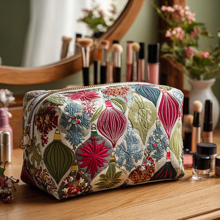 Trousse de maquillage matelassée ornement lumineux – vue 1 – Maria Milano