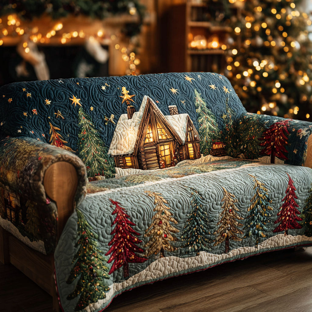 Housse de canapé matelassée – Chalet d’hiver