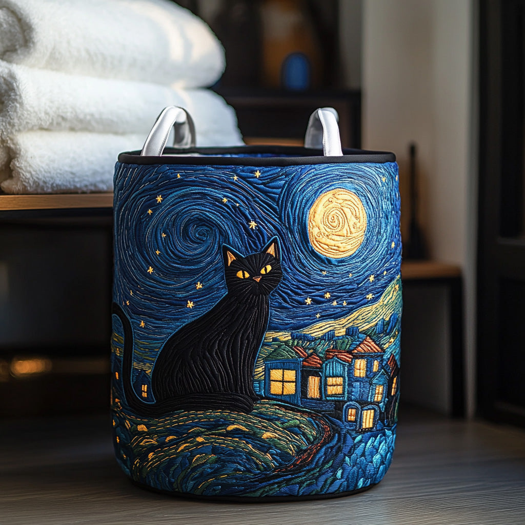 Panier à linge matelassé – Forme de chat