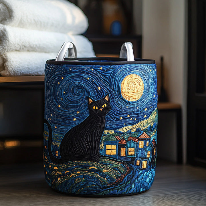 Panier à linge matelassé – Forme de chat