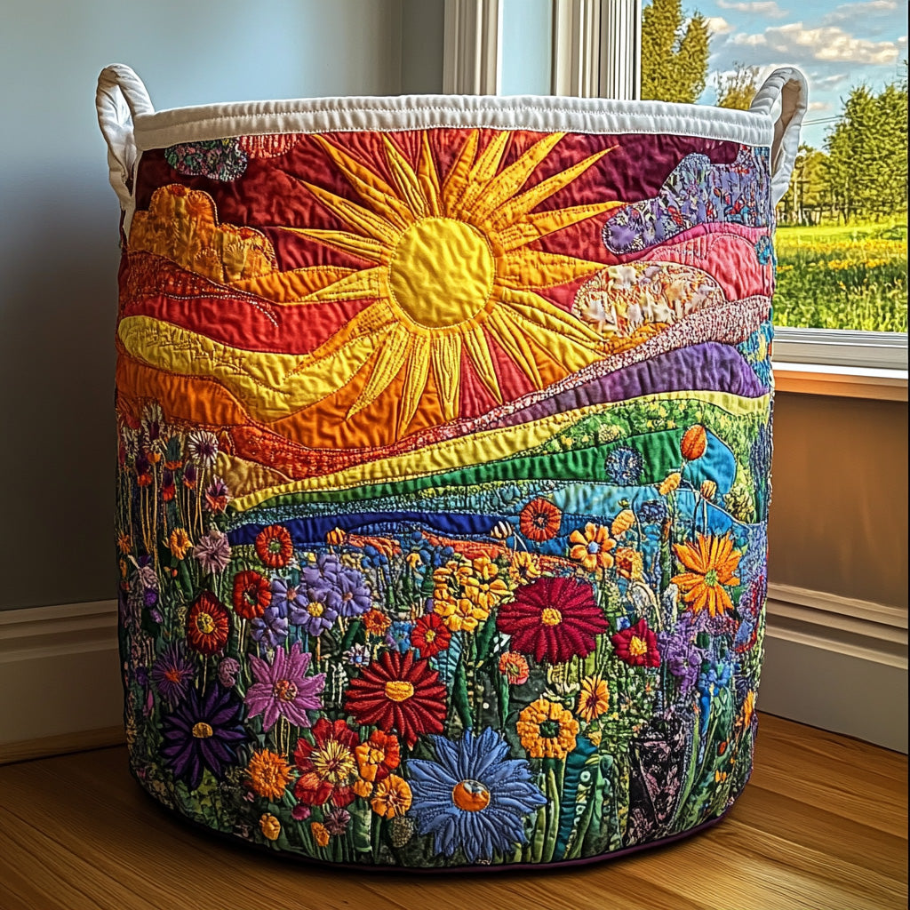 Panier à linge matelassé – Lumière du soleil – vue 1