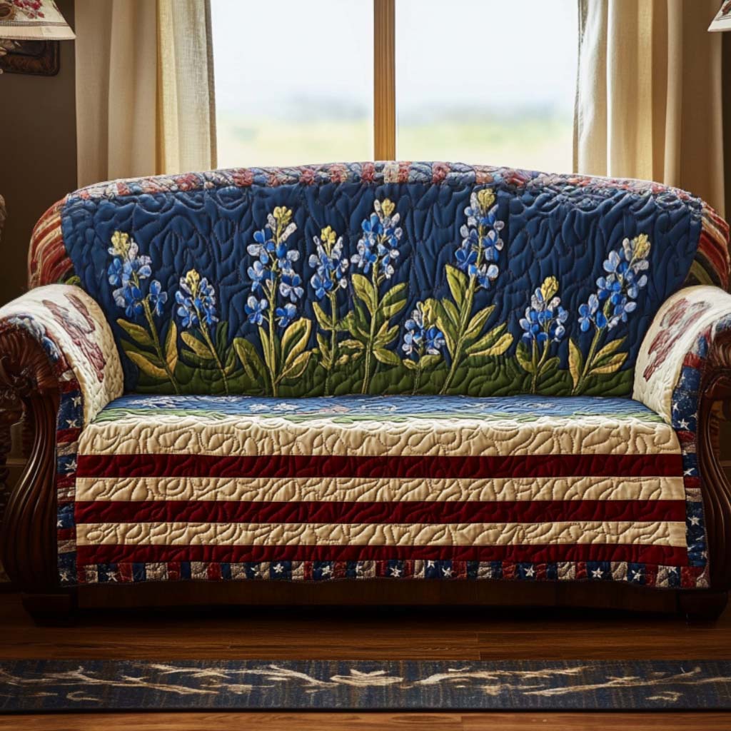 Housse de canapé matelassée – Style Texas – image 1