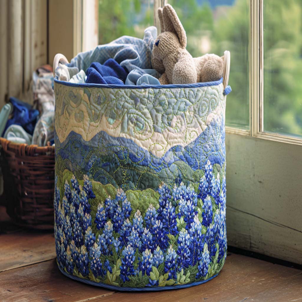 Panier à linge matelassé – Style western – vue 1