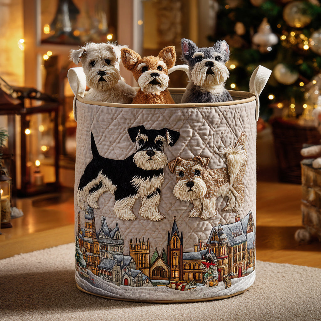 Panier à linge matelassé – Schnauzer – vue 1