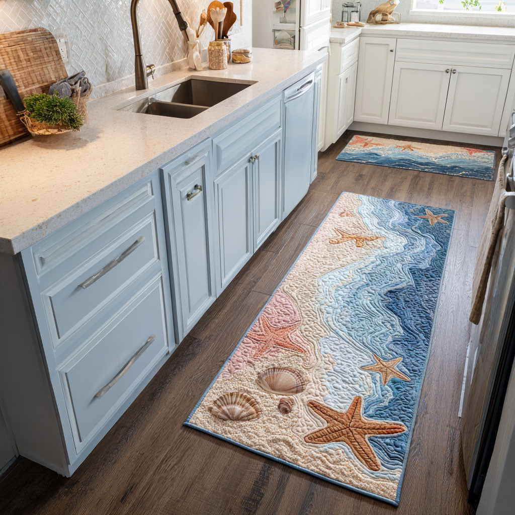 Tapis de cuisine antidérapant – Vagues et ambiance marine