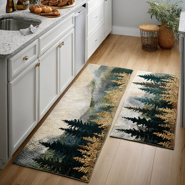 Tapis de cuisine antidérapant – Vallée boisée