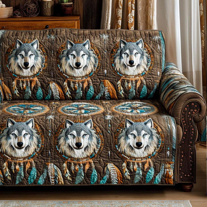 Housse de canapé matelassée – Motif décoratif