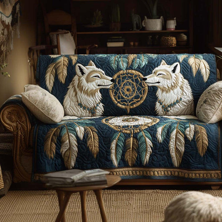Housse de canapé matelassée – Motif décoratif