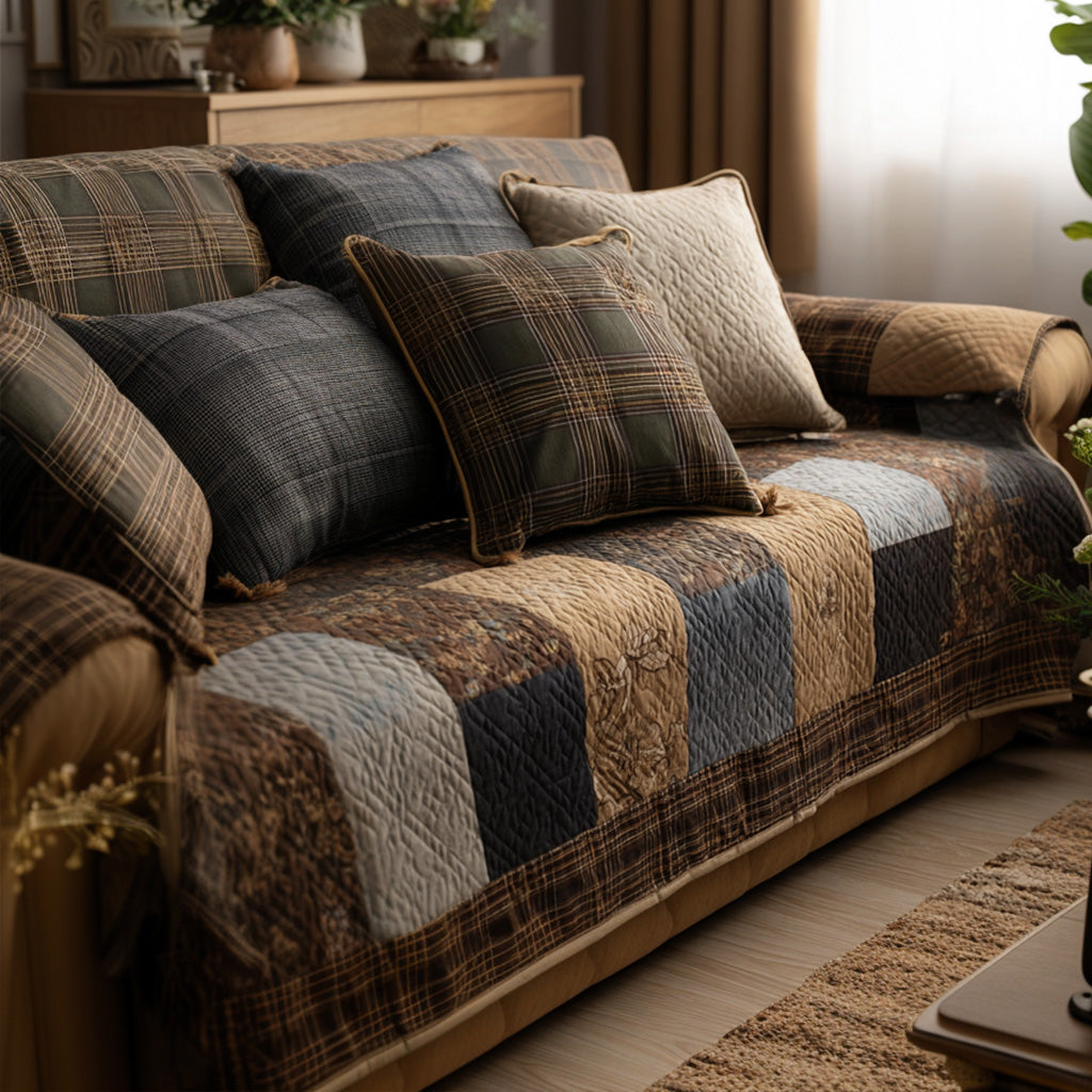 Housse de canapé matelassée – Esprit chaleureux – image 1