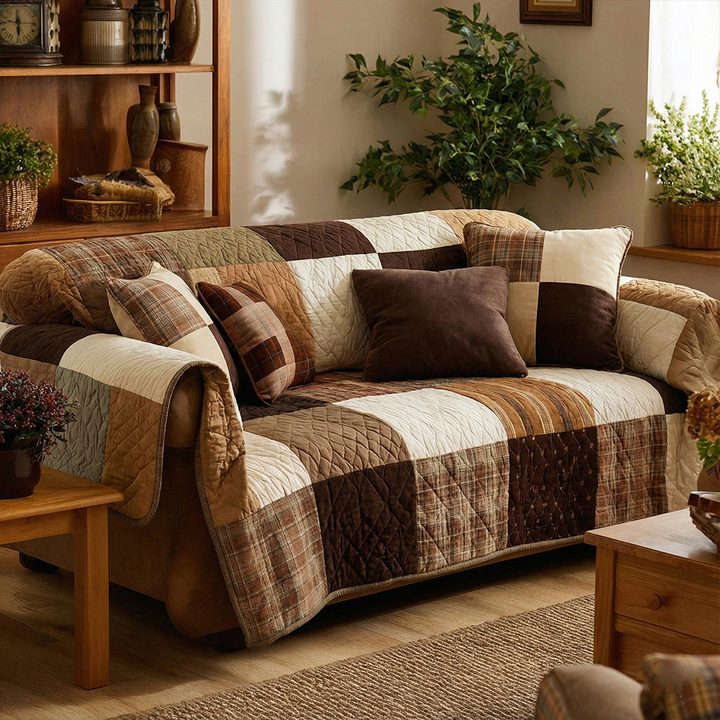 Housse de canapé matelassée – Esprit chaleureux – image 1