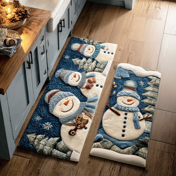 Tapis de cuisine antidérapant – Hiver classique