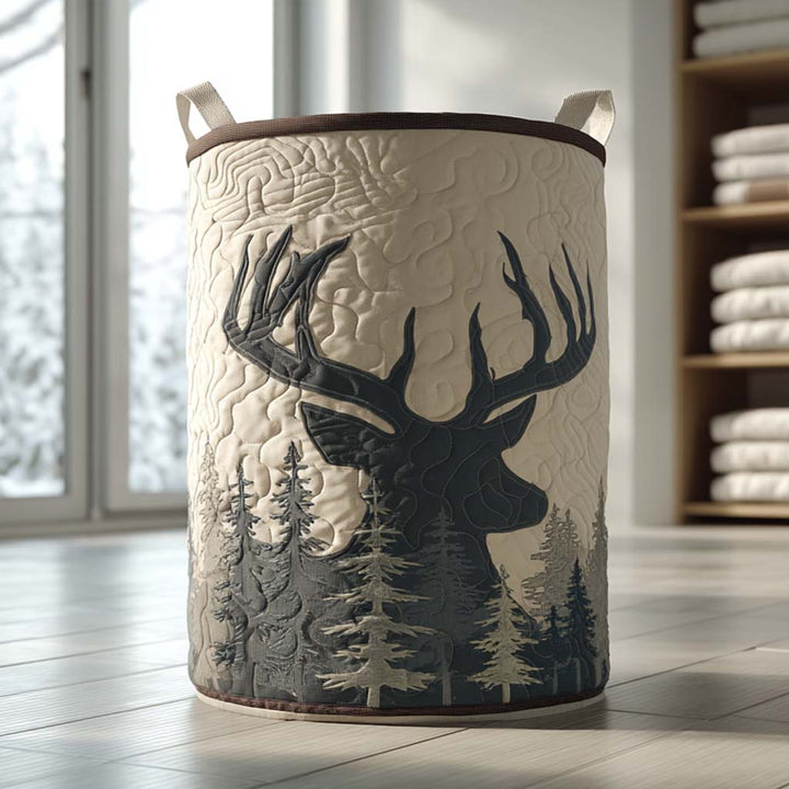 Panier à linge matelassé – Cerf