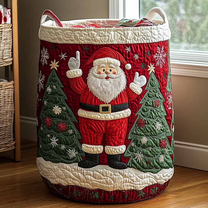 Panier à linge matelassé – Père Noël – vue 1