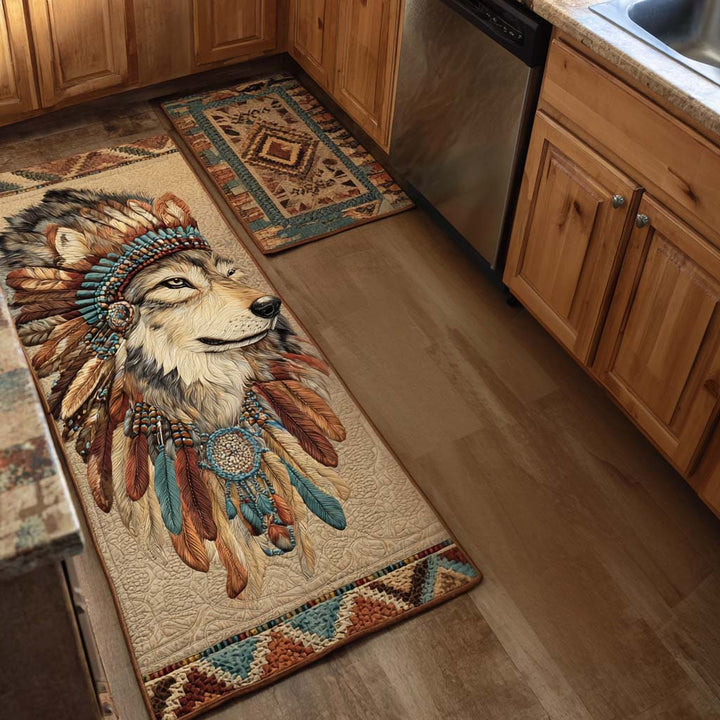 Tapis de cuisine antidérapant – Inspiration amérindienne