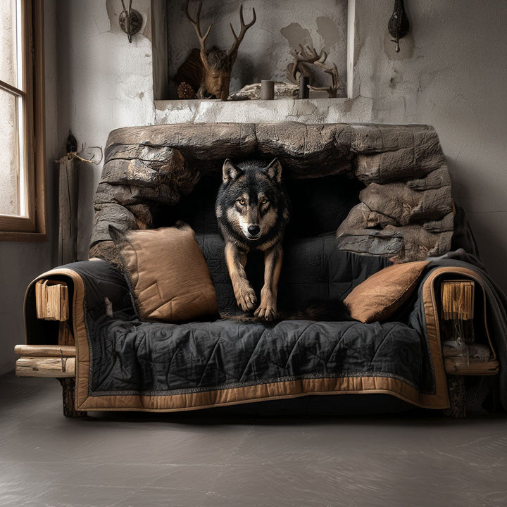 Housse de canapé matelassée – Loup