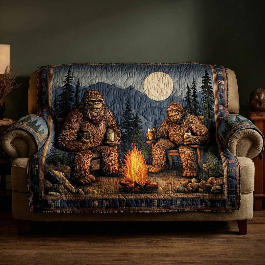 Housse de canapé matelassée – Motif forêt – image 1