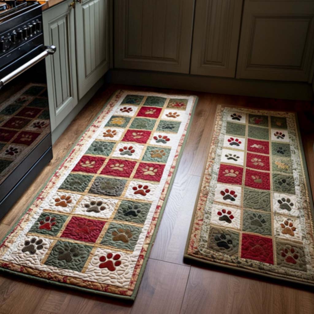 Tapis de cuisine antidérapant – Noël classique
