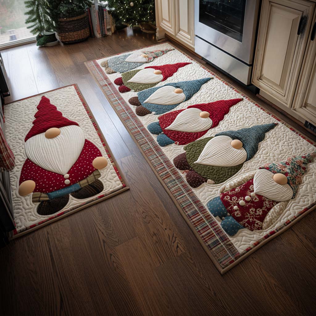 Tapis de cuisine antidérapant – Noël traditionnel
