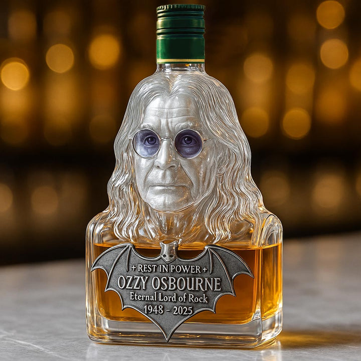 Bouteille de Whisky "Immortalisée dans le Verre"