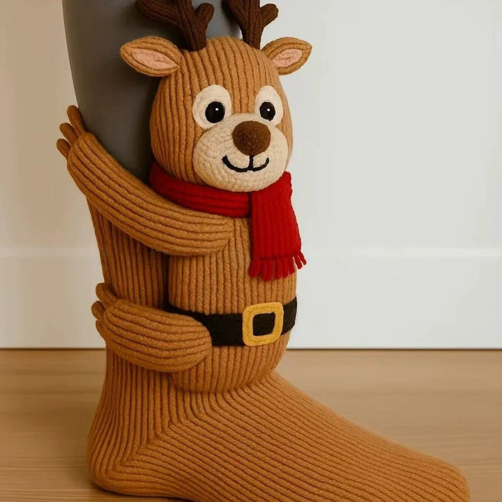 Daisy Reindeer Socks